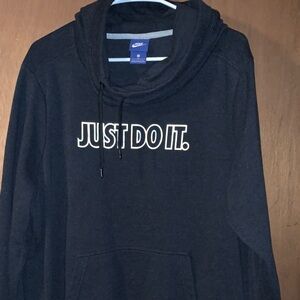 Nike Navy Hoodie with 'Just Do It' Logo